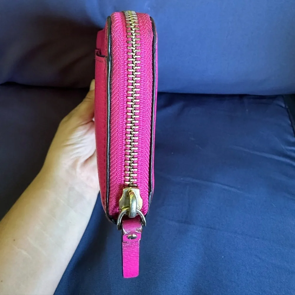 Kate Spade Fuchsia Zip-Around Wallet